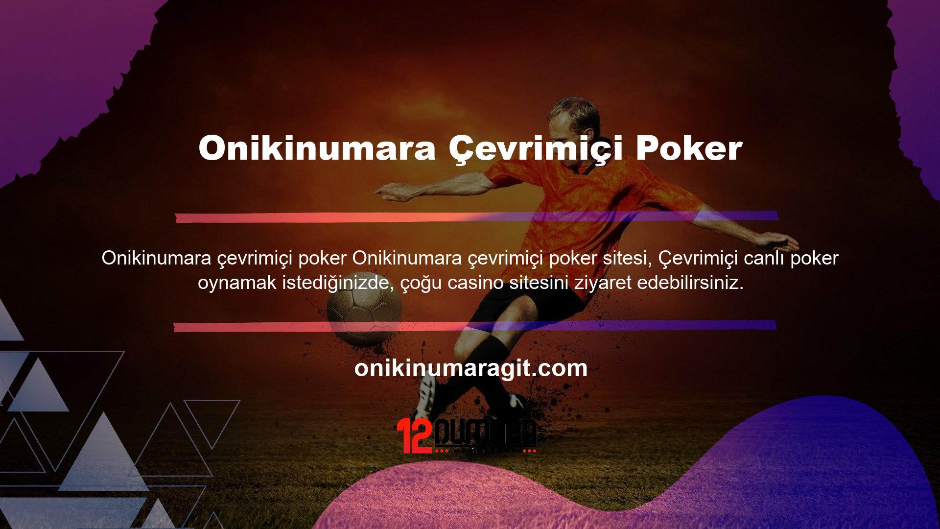 Poker'e giriyorsanız, bahis sitelerinde çok sayıda poker oyunu olduğunu bilmekten mutluluk duyacaksınız